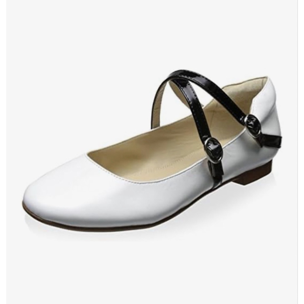 NEW ANDREW STEVENS Adelina Mary Jane Genuine Leather Flats 5.5 $89
